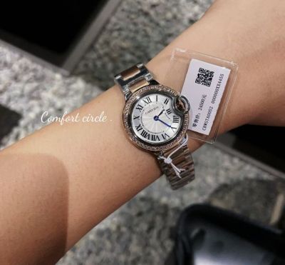 Cartier 28/33MM Quartz Movement Fisheye Glass White Watch